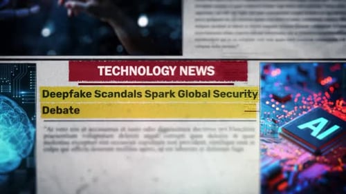 Deepfake Scandals Spark Global Security Debate Newspaper Headline Titles
