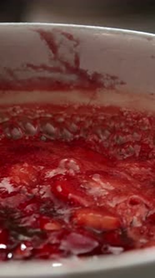 Vertical View Of Strawberry