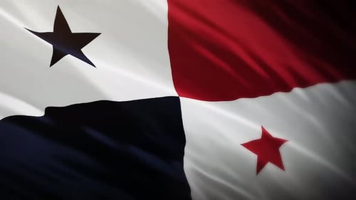 Realistic Panama Flag Waving Animation