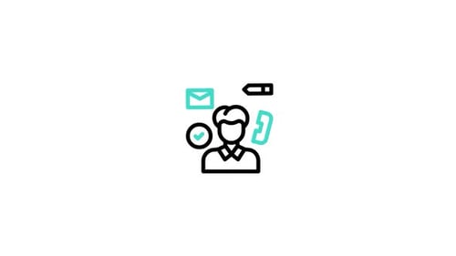 Animated Communication and Task Management Icon