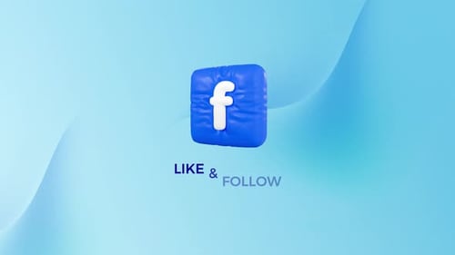 Facebook-Animation zum Folgen und Liken
