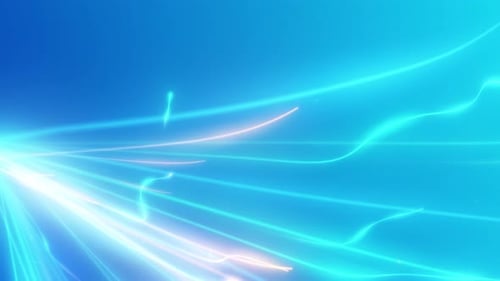 Futuristic Neon Light Trails Background