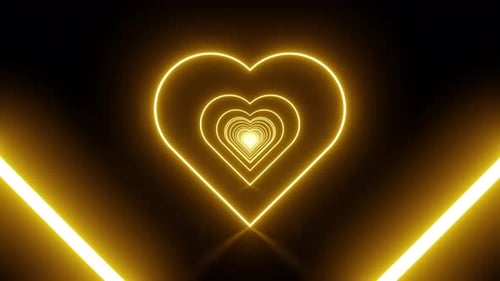 Heart Neon Orange V2