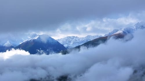 Snow-capped mountains
