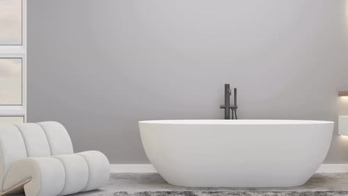 Modern Minimalist Bathroom Interior Design Reveal