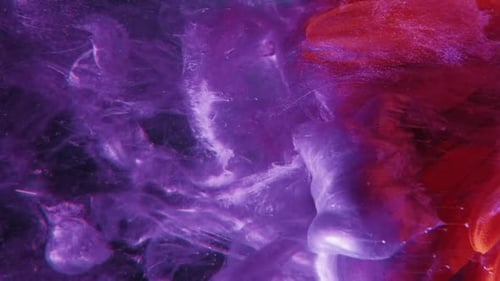 Abstract Metallic Liquid Swirls in Dark Environment