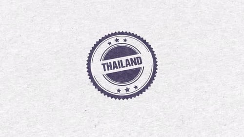 Thailand Golden Rubber Stamp