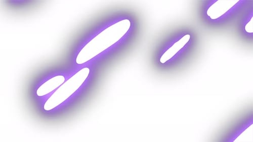 Violette Formen schweben auf Weiß