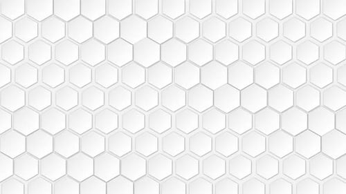Modern white hexagonal tile pattern background