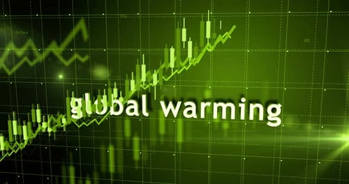 Global warming charts and graphs diagram