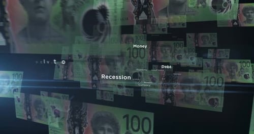 100-Euro-Banknote — ein Flug zwischen transparentem Geld