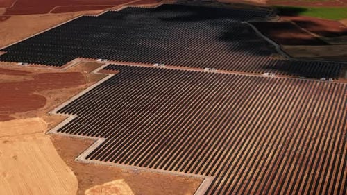 Solar Panel Fields 4k