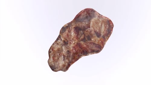 3D-Objekt mit rotierender Schleife für Grillsteak