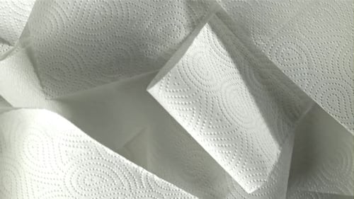 Close Up of Clean, Textured Paper Towels