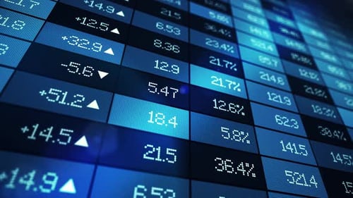 Stock Market LED Tickerboard Screen