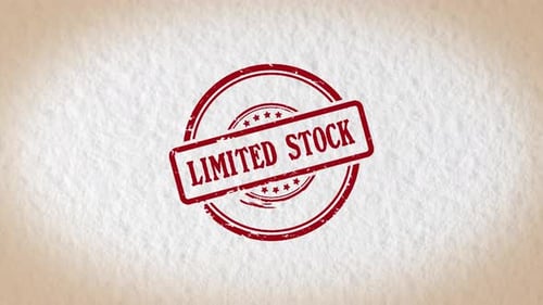 Limited Stock Rubber Stamp Animation