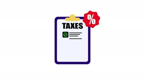 Income tax filing and percentage animation