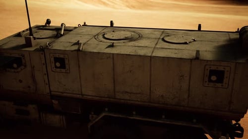 Armoured Military Truck in Desert