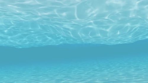 Shimmering Blue Underwater Light Rays Animated Background