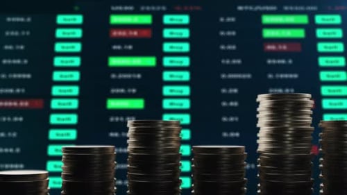 Stock Market Exchange and Forex Prices Background