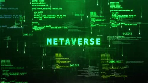 Metaverse Word On Style Hologramm-Video 02