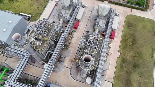 Aerial View of Large Industrial Facility