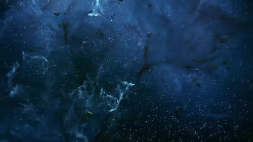 Weltraumnebel und Sterne