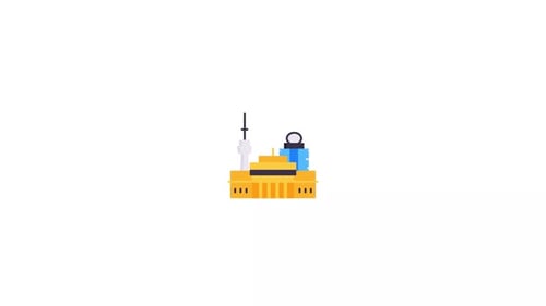 Animación de iconos de la ciudad de Auckland