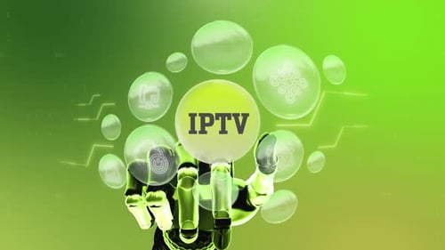 Digital Screen, Iptv Robotic Technology, Concept, Background 4K