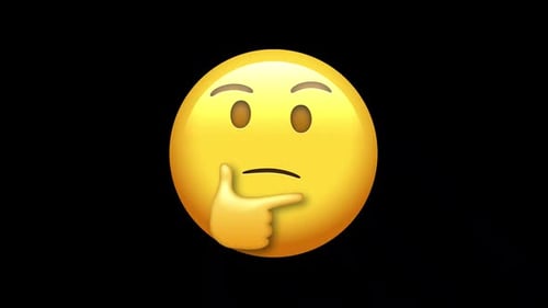 Animated Thinking Face Emoji Expression Change