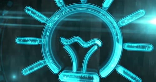 Idee: Glühbirne, Licht, Kreativitätssymbol, 3D-Design, Schleife