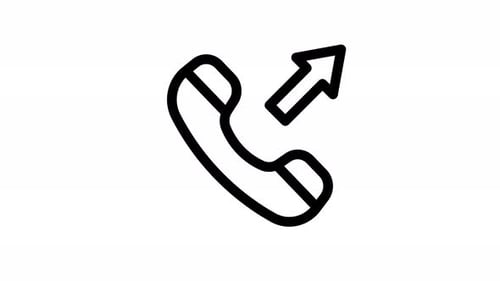 outgoing call line icon animation