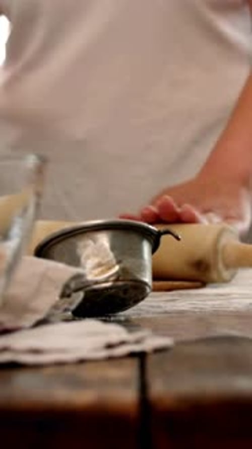 Vertical View Of Homemade Cookies
