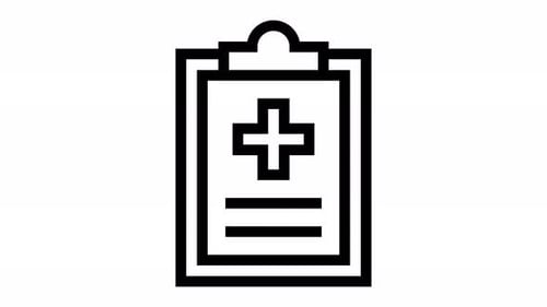 Animation des Zeilensymbols für Gesundheitsberichte