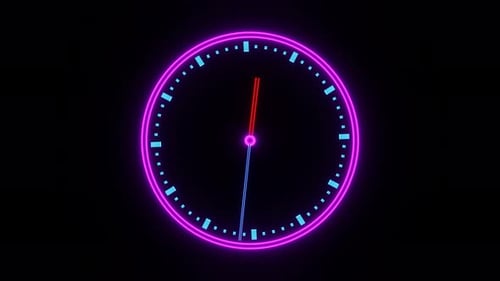 Assista com um ponteiro de minutos em movimento rápido