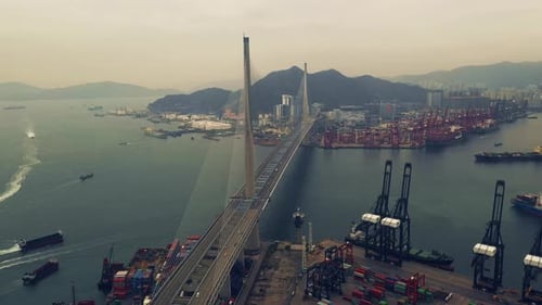 4k drone footage of a city along the coast