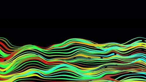 Dynamic Abstract Fluid Wavy Lines Background Animation