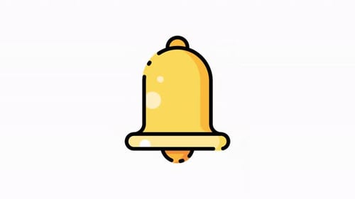 Hand-Drawn Animated Notification Bell Icon for Alerts
