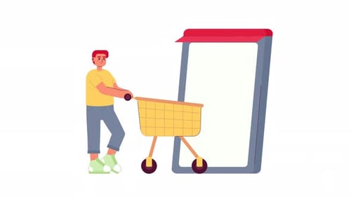 Online Store Visit Animation