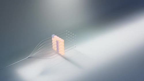 Futuristic Digital Data Network Connection Reveal Animation