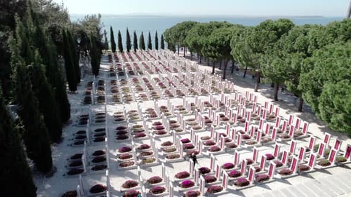 The Canakkale Martyrs' Memorial and Martyrdom, Turkey.