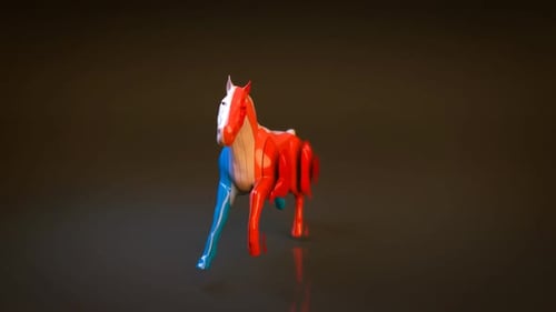 Bewegungsdesign für Pferde — 3D-Animation
