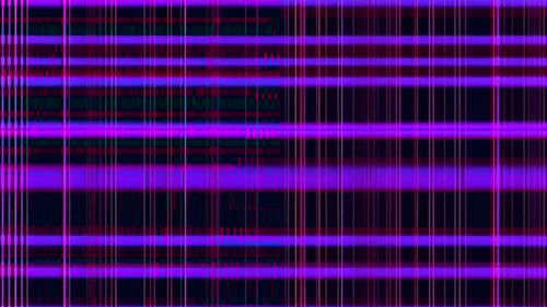 Animated Neon Glitch Grid Background Loop