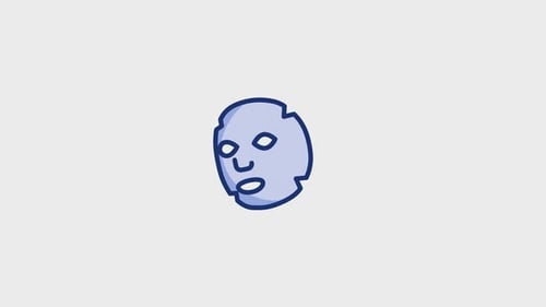 Animiertes Gesichtsmasken-Symbol