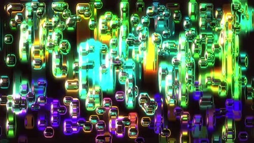 Abstract Glass Geometric Animated Mosaic Bg 7