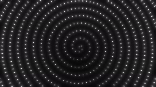 Glow Spiral Rotate Endless on Black Bg