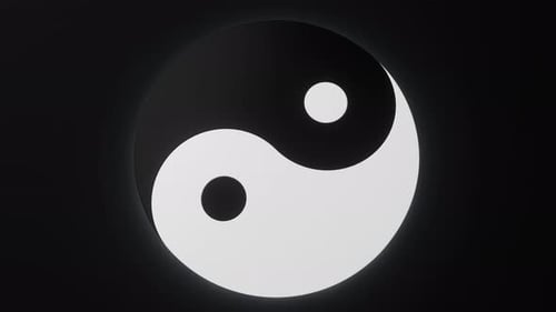 Chinesisches altes Taiji-Yin-Yang-Mustersymbol