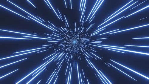 Speed flight through hyperspace vj loop background