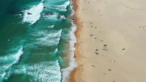 Visit the Stunning Beach As Families Enjoy a Sunny Day By the Ocean in Early Summer
