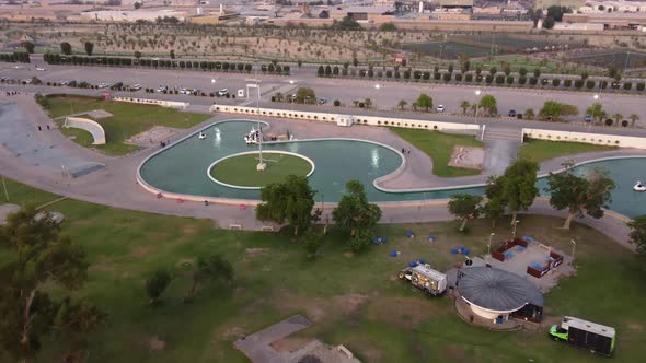 Dammam City Skyline And Life Park In Aerial Drone View Buildings Stock dammam-city-skyline-and-life-park-in-aerial-drone-view-buildings-stock
